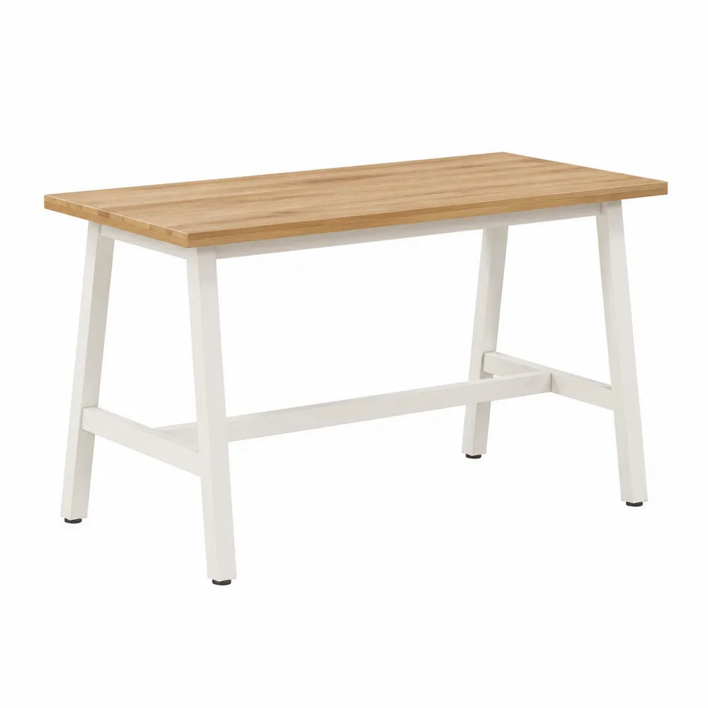 Rechteckiger MDF-Schreibtisch mit Stahlbeinen 120cm